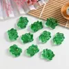 21x 16mm vidro duplo furo lótus borla tag DIY pulseira artesanal cocar passo material de jóias
