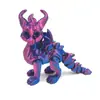 Alas Impresas en 3D Transfronterizas Dragón Volador Articulaciones de Ojo Artificiales Modelo Creativo Móvil Juguetes de Animales Adornos Hechos a Mano Venta al por Mayor