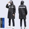 Capa de Chuva para Veículo Elétrico Espessa e Alongada Ciclismo Proteção do Trabalho Plantonista de Emergência Refletiva Poncho Peça Única Impermeável de Corpo Inteiro Dupla Camada