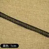 Adorno de encaje fino para ropa de muñeca, disponible en blanco y negro, borde ondulado de 8MM y 10MM, adecuado para cuellos de muñecas BJD