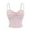 Estilo Puro Desejo Camisola de Verão com Torção Cardigã de Manga Longa Terno Rosa Feminino Saia Lápis Cauda de Peixe Conjunto de Três Peças