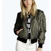 Ebay AliExpress 2016 Otoño/Invierno Nuevo Chaqueta Corta de Moda con Cremallera Europea y Americana