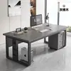 Escritorio de Oficina Escritorio de Jefe Moderno Minimalista Escritorio para Gerente de Oficina Supervisor Escritorio para Computadora Posición Individual Juego de Escritorio y Silla para Empleado