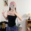 Estilo de garota popular e quente de verão sexy estampa de bolinhas design único tomara que caia sem mangas regata nova chegada