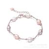 Joyería de perlas Zhuji venta al por mayor pulsera viento ins cuerda de mano viento suave longitud ajustable pulsera de perlas de agua dulce mujeres