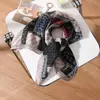 Bufanda Cuadrada de Espiga Simple y Elegante de 65 cm para Mujer, Bufanda de Seda de Lujo Ligero de Gama Alta, Bufanda Multifuncional para Viajes, Chal y Bufanda