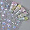Manicure de Flores Silvestres Coloridas de Primavera Adesivos em Relevo Pintura a Óleo Romântica Adesivos de Unha Frescos Simples Fofos Novo Estilo