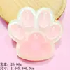 Tamaño grande pequeño Accesorios de Resina Luminosa Color Transparente Lindo Garra de Gato DIY Hecho a Mano Pasador Colgante Taza de Agua Funda para Teléfono Móvil