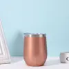 Taza Térmica de Acero Inoxidable de Doble Capa 304 con Forma de U para Huevo de 12 oz Exclusiva de Amazon Transfronteriza Taza para Vino con Forma de Cáscara de Huevo