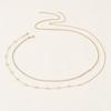 DZ0355jinse cadena de metal simple sexy transfronteriza europea y americana para mujer con pedrería y perlas, cadena corporal sexy para chica hot