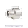 Conector Rosqueado de Aço Inoxidável de 4 Pontos, Adaptador Direto com Rosca Interna e Externa, Conector de Tubo de Extensão Espessado de 6 Pontos para 4 Pontos, Conexões para Tubos de Água