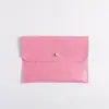 Bolsa de embalagem para joias Fuchen de alta qualidade em couro sintético PU com botão de pressão, bolsa de armazenamento para colares e anéis