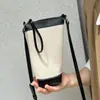 2025 Nuevo Bolso Cruzado de Moda Transfronterizo Versátil para Mujer Bolso Cubo de Lona Versátil Bolso Pequeño Ligero de Gama Alta Bolso para Mujer
