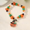 Nuevos Productos Yunjin, Populares en Europa y América, Pulseras Hechas a Mano con Cuentas para Halloween, Pulseras de la Serie Naranja del Festival de Fantasmas de Calabaza al por Mayor