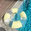 Anel de natação inflável mais vendido de fábrica, anel de natação espessado, anel flutuante para adultos, letra, concha Bai, anel de natação