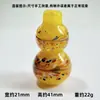 Contas de Vidro Feitas à Mão em Forma de Cabaça, Vaso com Contas, Acessórios Transparentes com Contas, Pulseira de Contas, Pingente, Artesanato em Vidro de Zibo, Vestuário