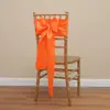 Suministros para Boda: Cintas Satinadas con Borde Sellado, Flores Decorativas Verdes y Moradas para Respaldo de Silla, Fundas Elásticas para Sillas, Lazos