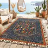 Tapete de Quarto Bohemian Luxo Leve Retrô Tapete de Mesa de Cabeceira Sala de Estar Tapete de Chão de Veludo Personalizado