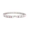 La cadena de tenis de acero inoxidable con circonita más vendida de Amazon, exquisito cierre de resorte, pulsera de estilo hip-hop europeo y americano para hombres, mujeres y parejas