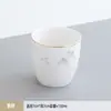 Conjunto de Louça Cerâmica com Borda Dourada Novo Restaurante Chinês Hotel Clube Sala de Jantar Comercial Conjunto de Três Peças com Tigela e Prato