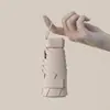 Bolso Nuevo de Piel Bolso con Cremallera Paraguas Plegable Seis Secciones Protección Solar Paraguas de Sol Paraguas para el Sol de Mujer Paraguas Plegable de Tarjeta de Doble Uso