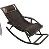 Cadeira de Rattan com Suporte para Peso para Soneca de Lazer, Cama Confortável para Soneca, Cadeira de Balanço, Cadeira Reclinável, Cadeira Preguiçosa para Idosos, Varanda, Sala de Estar Adulta
