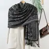 Bufanda Larga Jacquard Paisley con Borlas de Estilo Bohemio Étnico de Lujo Ligero de Nuevo Estilo con Bordado Estilo Chino para Salir