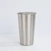 Taza de Paso de Acero Inoxidable 304 Nueva Transfronteriza Estilo Ins de Una Sola Capa Taza de Agua para Jugo de Camping Taza con Borde Enrollado de Una Sola Capa