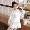 Vestido para Niñas Primavera Nuevo Elegante Vestido de Moda Infantil Corazón de Niña Casual Estilo Princesa Vestido Sudadera