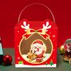 Nueva bolsa de regalo creativa y linda con dibujos animados de Navidad, regalo de cumpleaños para vacaciones, caja de dulces de fruta segura, manzana