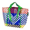 Bolsas Tejidas con Acabado de Lujo, Bolsas Tote Laminadas, Bolsas de Compras Tejidas Promocionales, Bolsas de Moda con Logos Impresos Coloridos, Bolsas Llamativas