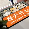 Alfombra de Dibujos Animados para Hogar Sala de Estar Alfombrilla para Suelo de Sofá Alfombrilla Linda para Suelo de Cocina Alfombrilla Antideslizante para Baño Felpudo para Puerta de Baño