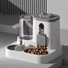 Alimentador Automático para Mascotas 2 en 1, Dispensador de Comida de 1600 ml con Dispensador de Agua de 800 ml para Gatos y Perros, Saliendo de Casa