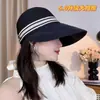 Sombrero de Pescador Transpirable Calado de Nuevo Estilo para Mujer, Puede Colgar una Mascarilla, Protección Solar para Exteriores, Apto para Cola de Caballo, Gorra de Béisbol a la Moda