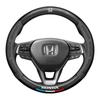 Adecuado para Honda Fit XRV accord civic CRV Haoying lingpai cubierta de volante de fibra de carbono funda para manija de coche para las cuatro estaciones