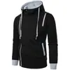 Nova Jaqueta Masculina com Puxador Lateral, Suéter com Capuz, Jaqueta Masculina, Cardigan Suéter com Capuz Fashion Casual