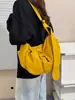 Bolsa de dumplings casual transfronteriza de gran capacidad, simple y elegante para ir al trabajo, bolso versátil de hombro y cruzado para estudiantes que asisten a clases