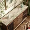 Nuevo Mantel Estilo Chino para Aparador de Comedor, Mantel de Cuero para Mesa, Protector a Prueba de Aceite e Impermeable para Mueble de TV, Mesa de Centro para Entrada, Mantel Protector de Superficie de Mesa