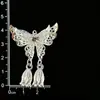 Acessórios de Ímã de Geladeira Étnicos Miao, Ornamentos Estilo Chinês de Fênix e Borboleta em Prata Imitação, Estilo Étnico Prata Miao de Nicho Pavão, Área Turística de Guizhou