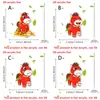 Llavero Transfronterizo Nuevo Creativo Caballo del Zodiaco Rojo Material Acrílico Plano 2D Casa de Taza de Té Soñadora Colgante Pequeño