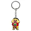 Accesorios de Cómics Crayon Shin-Chan Llavero Suave de PVC Colgante Lindo para Coche Accesorios para Mochila Escolar de Estudiante Llavero
