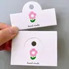 Clip de flor estilo ins 8x6cm para encabezado, cabeza de flor pequeña, tarjeta plegable, cabeza de joyería, cuerda para empaque, accesorios para el cabello DIY
