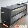 Estantería de almacenamiento de cocina independiente, gabinete de almacenamiento funcional de varias capas para montaje en pared con una encimera de losa de roca para cortar y servir alimentos