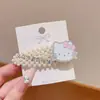 2025 Nuevo Pinza para el Cabello con Flequillo de Lazo de Gato Kt Pinza para el Cabello de Perla Pinza Bb Femenina Adorno para el Cabello Pinza Lateral Pinza