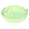 Venta al por mayor Redondo Freidora de aire Grado alimenticio Resistente a altas temperaturas Silicona Molde para hornear Casero Molde Plato de cena Engrosado Horneado