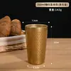 Taza de Cerveza de Acero Inoxidable 304 de Doble Pared Anti-quemaduras Taza Estilo Coreano para Bebidas Frías Taza Apilable para Exteriores