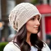 Chapéu para Outono e Inverno, Chapéu de Tricô Feminino, Estilo Coreano Moda Casual Cobertura para a Cabeça Chapéu de Proteção para as Orelhas, Chapéu Slouchy, Chapéu Masculino Solto à Prova de Vento Pós-parto
