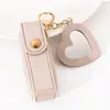 Transfronteiriço pequeno espelho boca envelope vermelho chaveiro moda pequena fragrância pingente criativo moeda bolsa chaveiro presente pingente