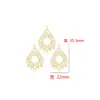Accesorios para joyería DIY cobre fundido color retención oro y plata conector multi-colgante pendientes vintage coreanos materiales hechos a mano