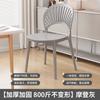 Cadeira de Jantar Escandinava Cadeira de Plástico Doméstica Banqueta Minimalista Moderna com Encosto Cadeira de Mesa para Escritório Externo Negociação Casual